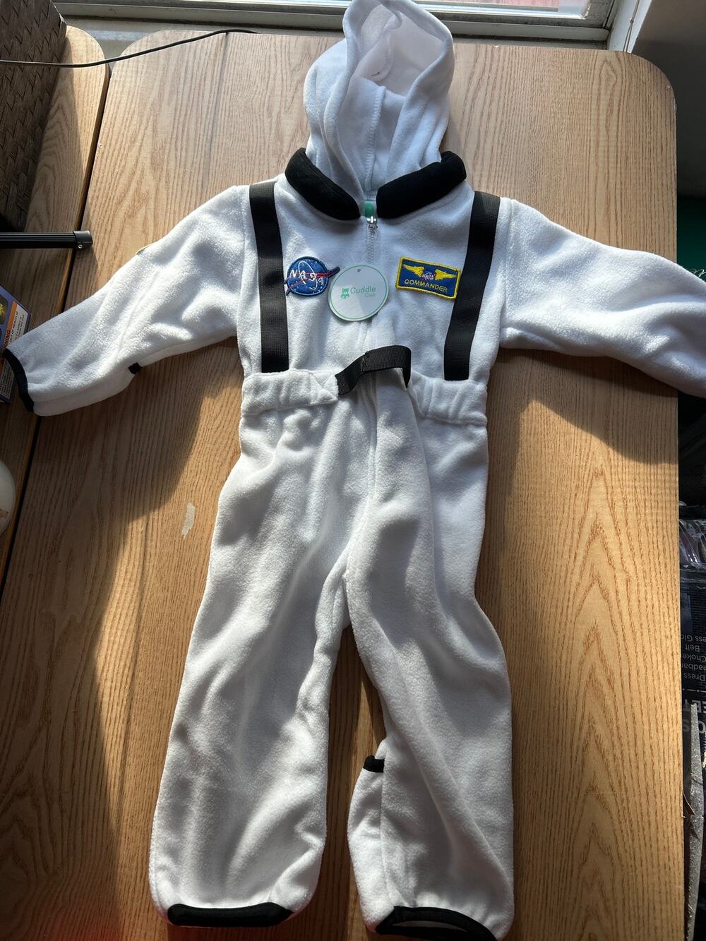 New Boys Cuddle Club Astronaut Halloween🎃Costume Fleece Jumpsuit size 12-18 mns